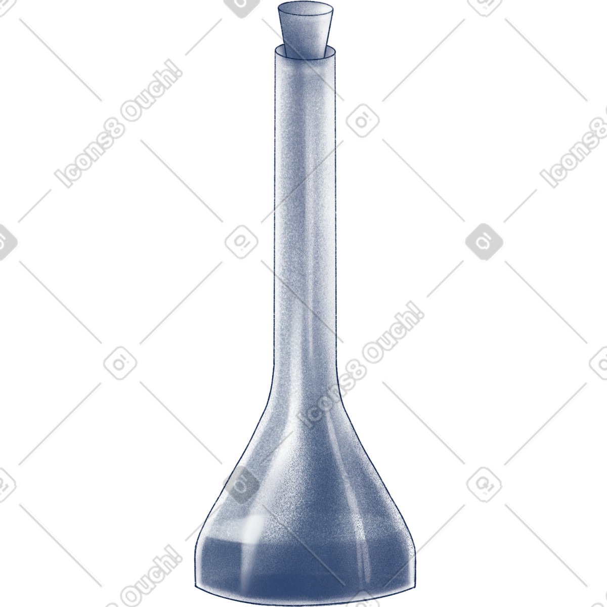 Laborflasche-Illustration im Haze-Stil als Download in PNG, SVG