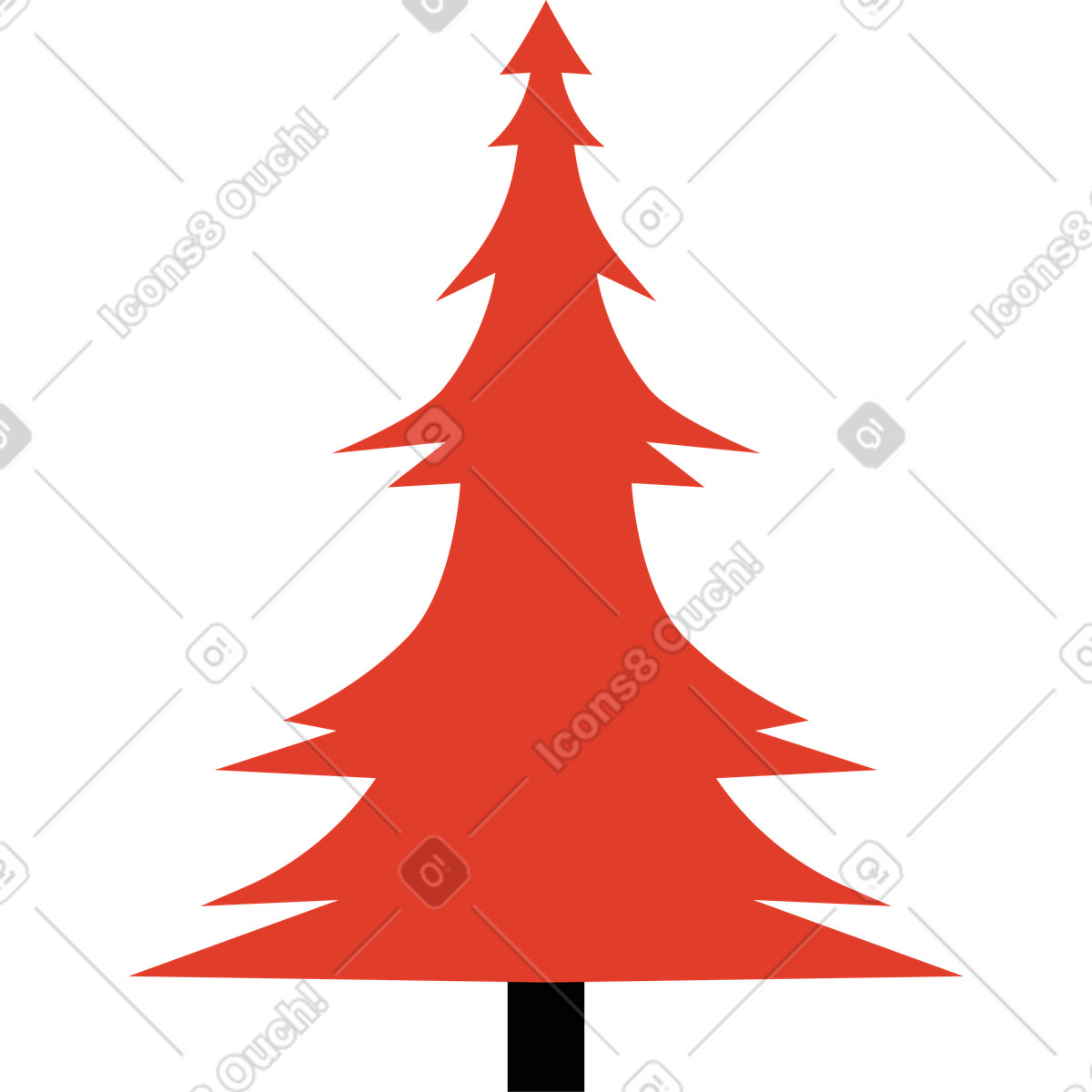 Illustration Sapin de noël dans le style Burgundy à télécharger aux formats PNG, SVG