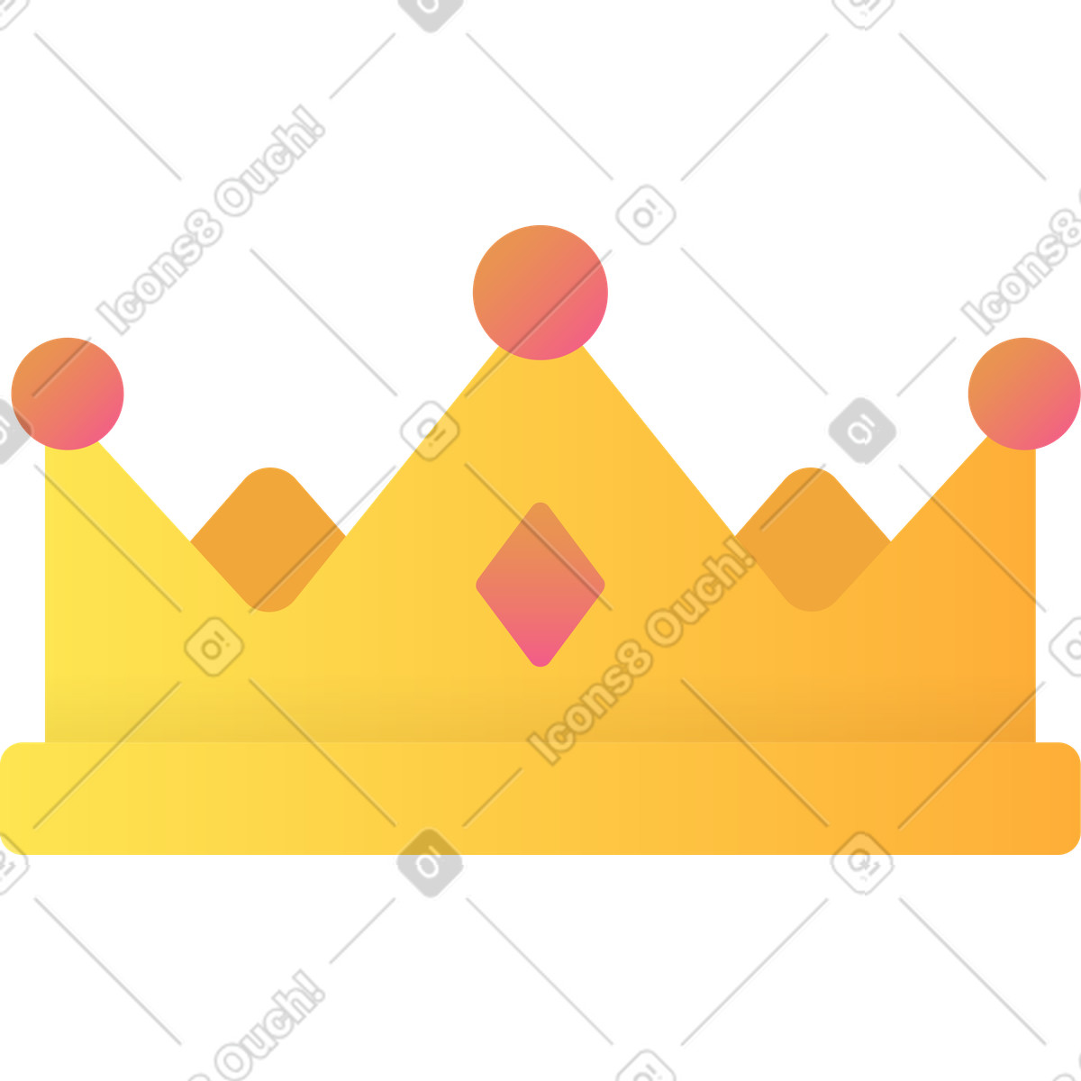 Illustration Couronne dans le style Hugo à télécharger aux formats PNG, SVG