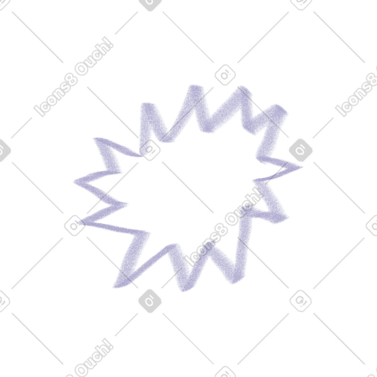 Illustration Purple frame dans le style Doodle à télécharger aux formats PNG, SVG