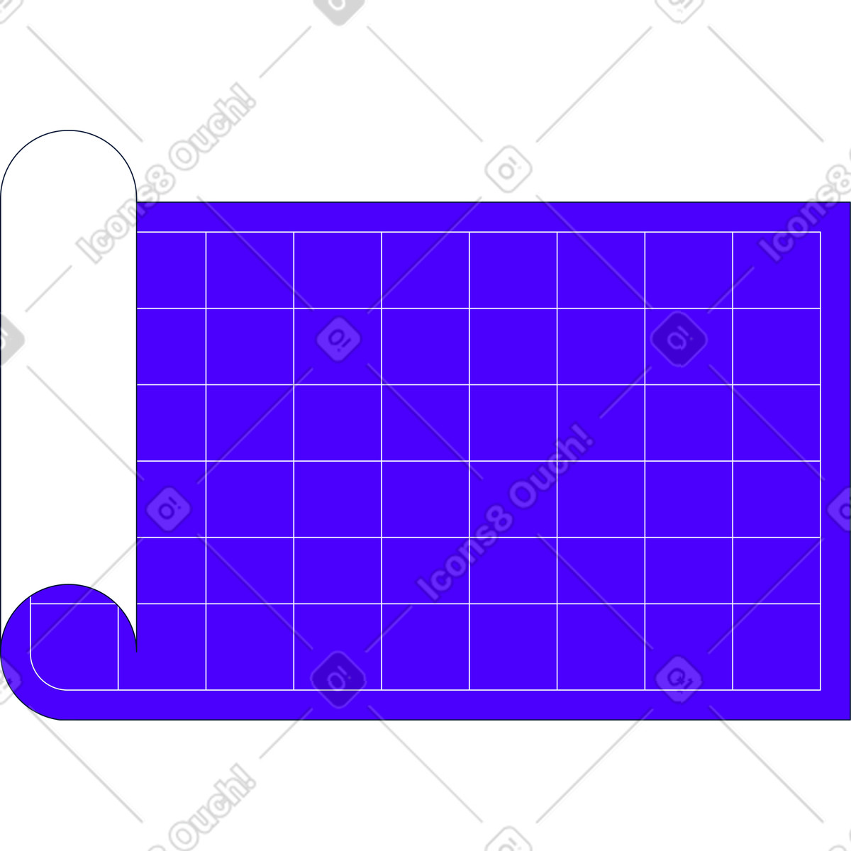 Ilustração de Folha papel milimetrado em no estilo Cubes para baixar em PNG, SVG
