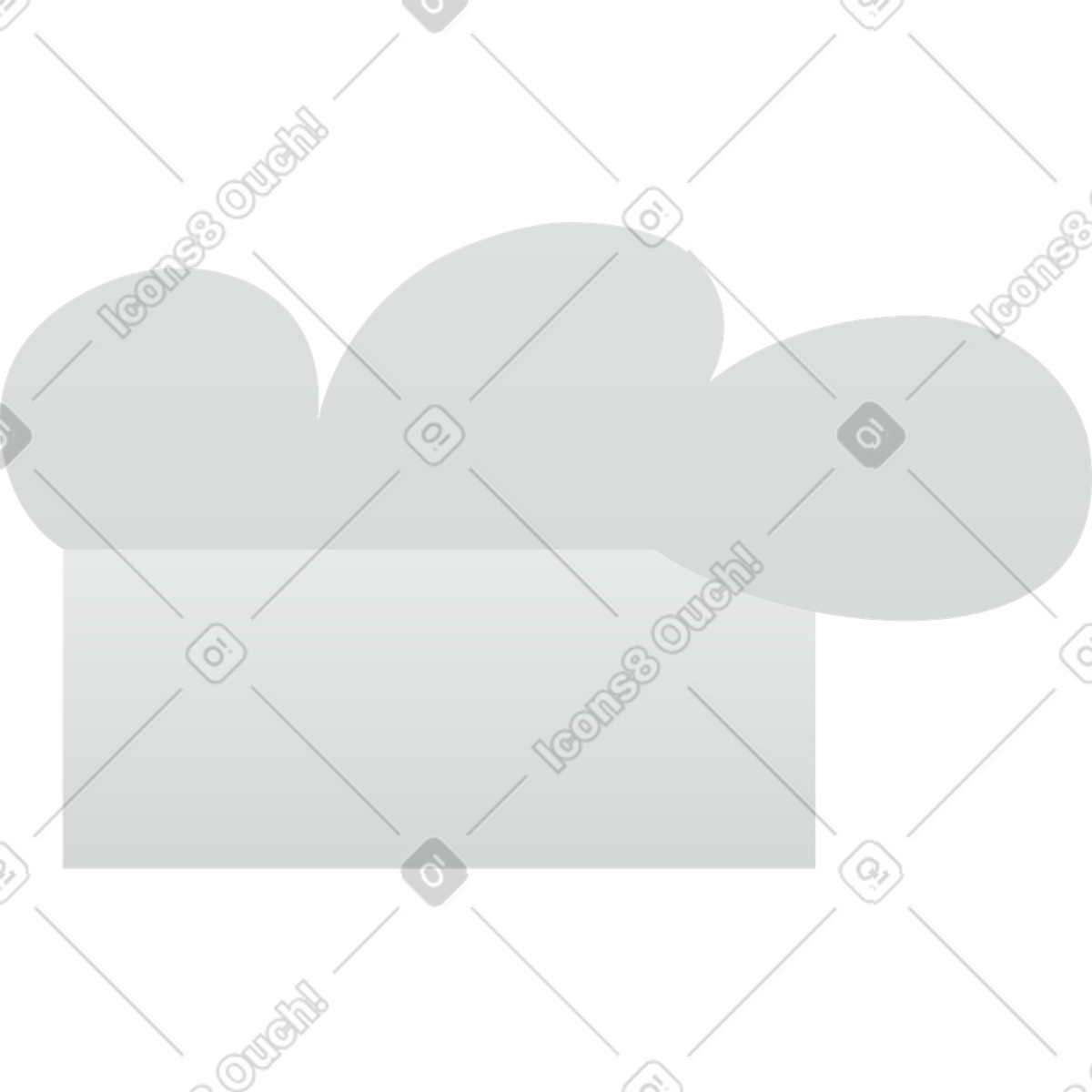 Kochmütze-Illustration im Clip-Stil als Download in PNG, SVG