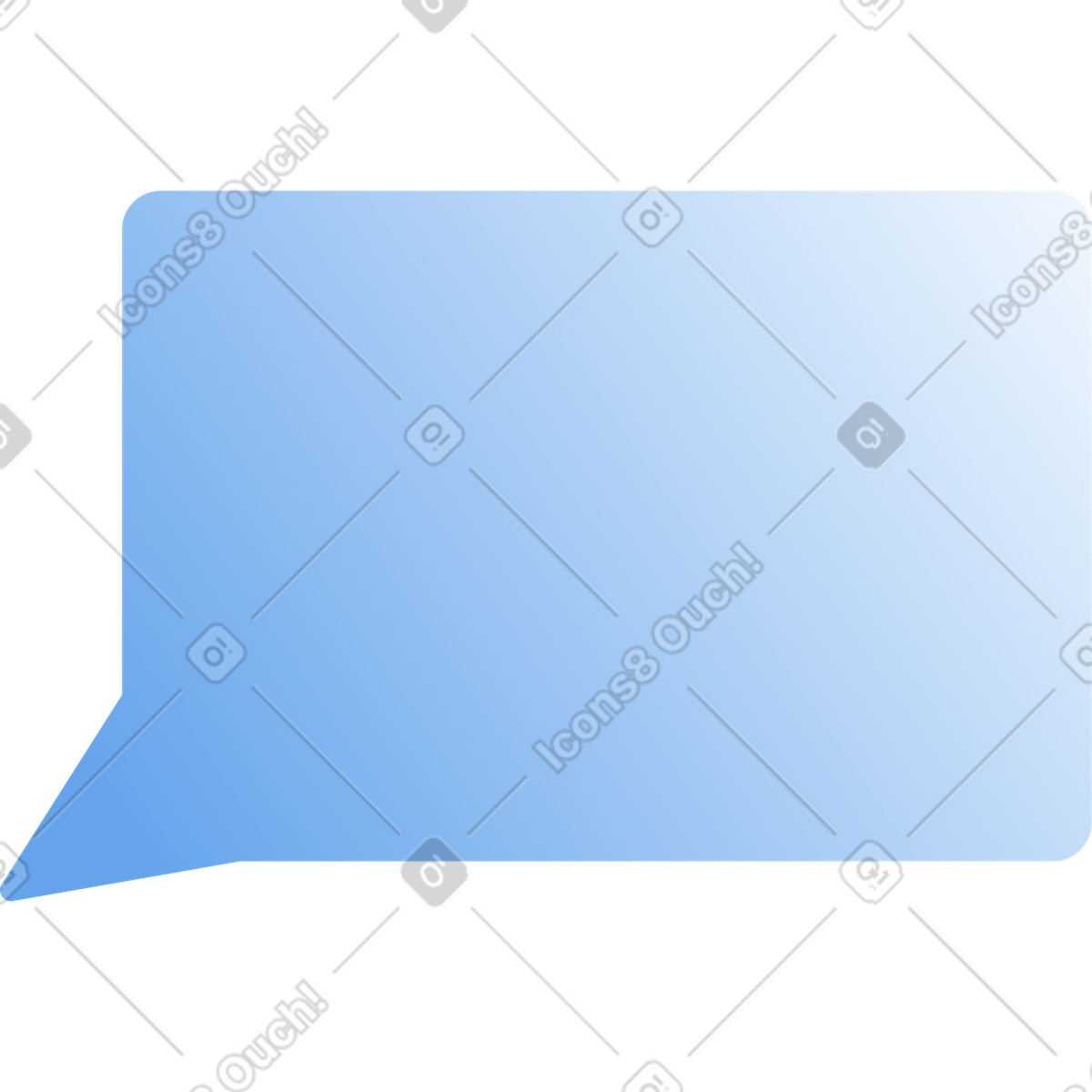 Speech bubble illustration in Silky style download in PNG, SVG