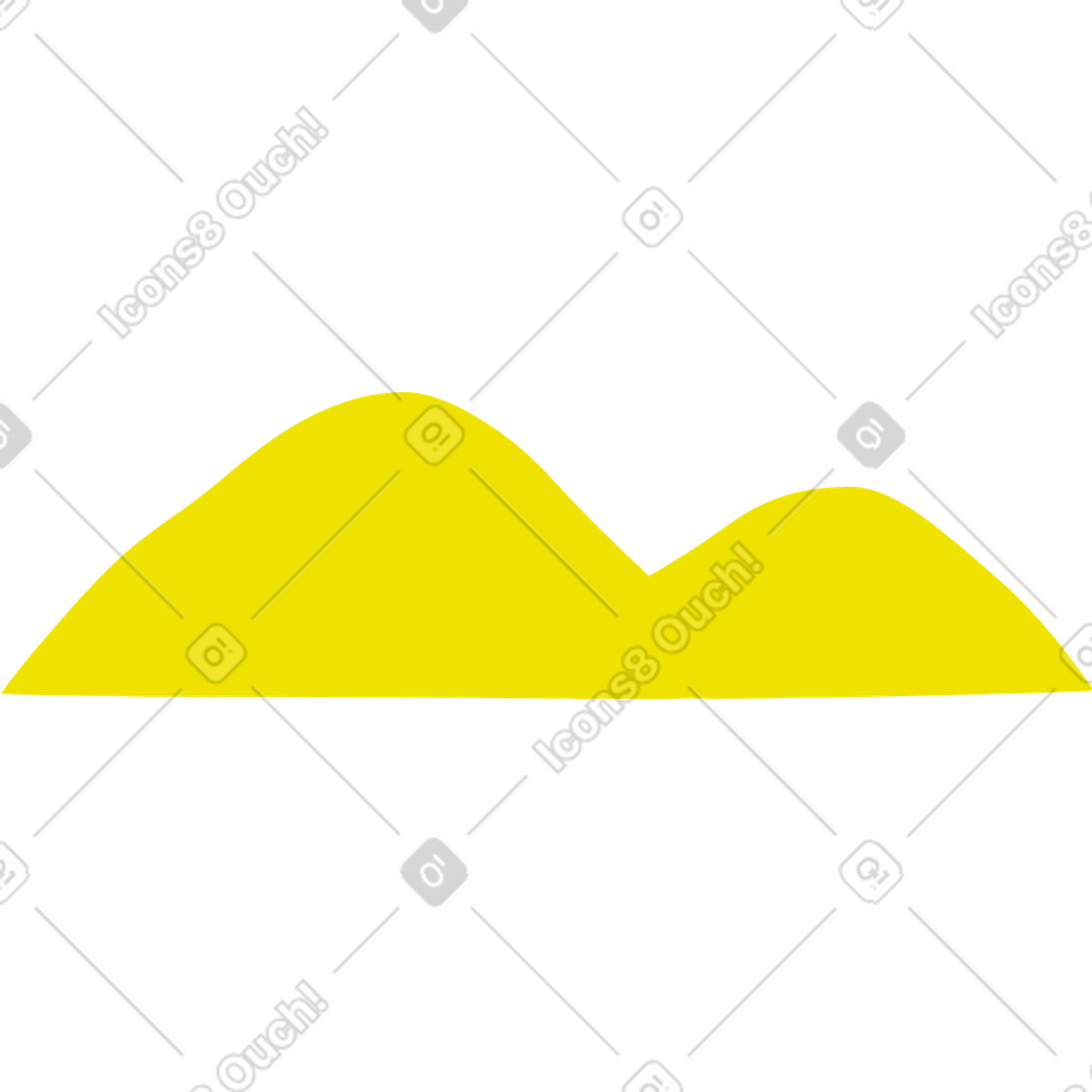 Mountain background illustration in Lime style download in PNG, SVG