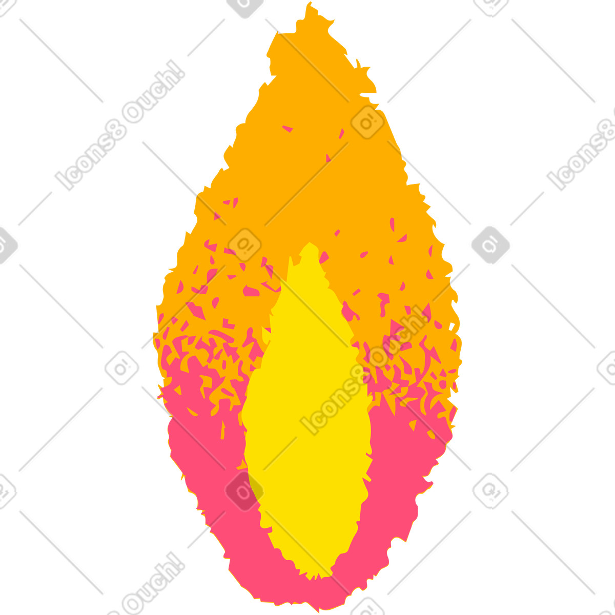 Fuoco illustrazione in stile Mirage scarica in PNG, SVG