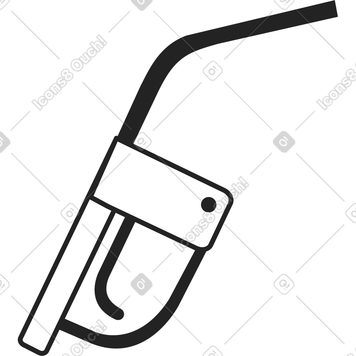 Pistole-Illustration im Sammy Line-Stil als Download in PNG, SVG