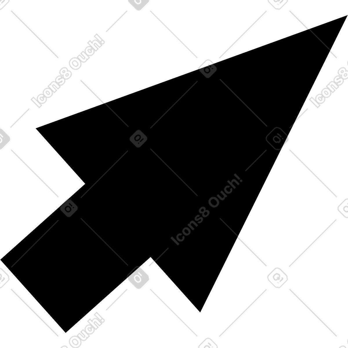 Cursore illustrazione in stile Memphis scarica in PNG, SVG