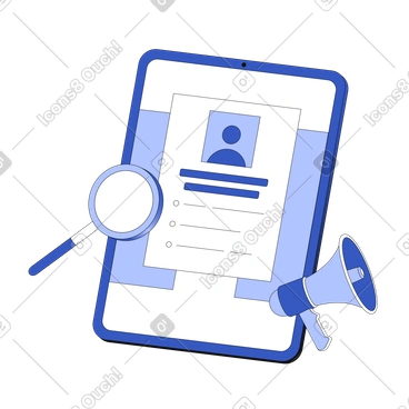 Search for employees online PNG, SVG