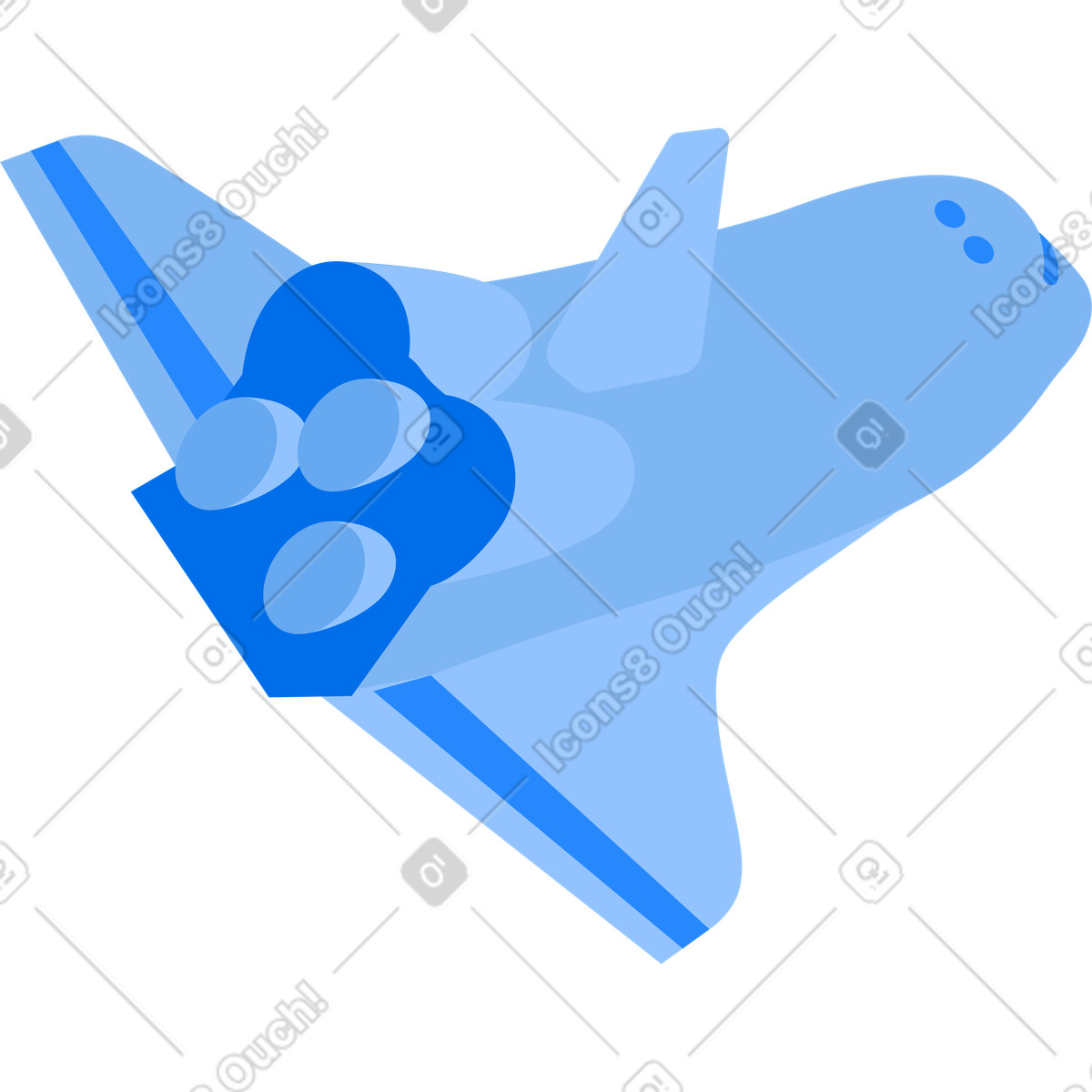 下载 Urban 风格的 飞船 插画，支持 PNG、SVG 格式