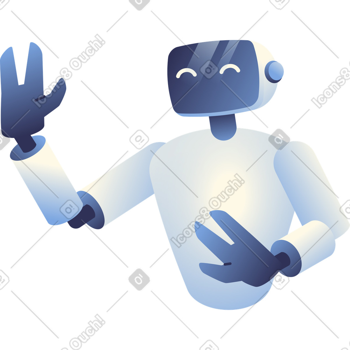 下载 Beam 风格的 友好的机器人 插画，支持 PNG、SVG 格式