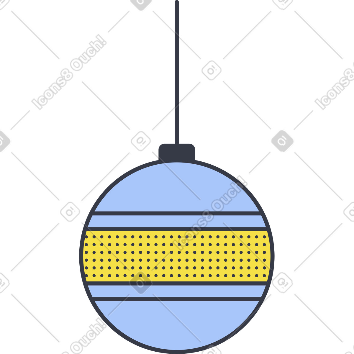 Ilustración Pelota de navidad en estilo Abstract a descargar en PNG y SVG