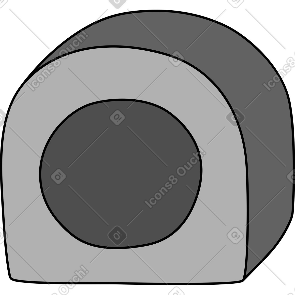 Illustration Maison de chat dans le style Purr à télécharger aux formats PNG, SVG
