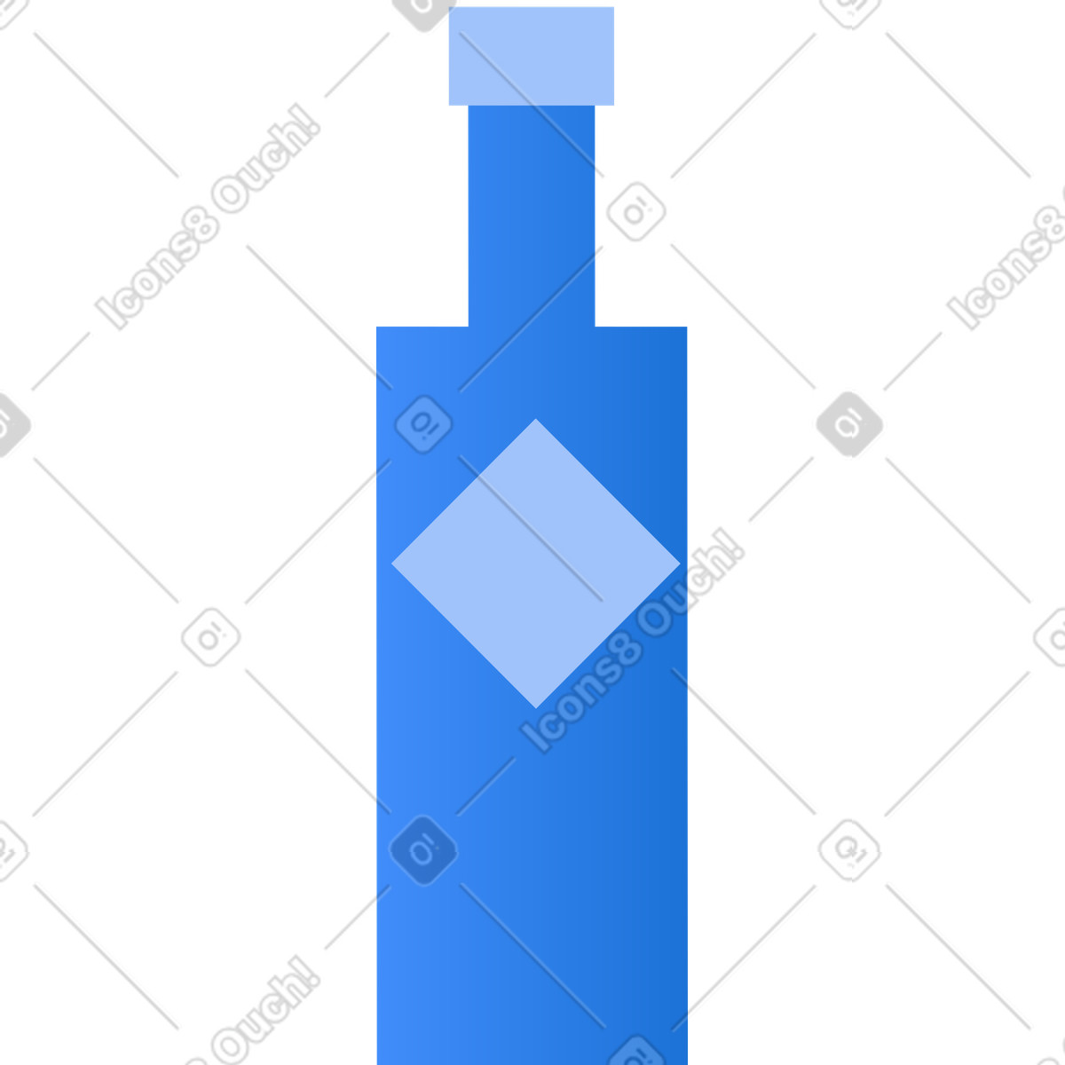 Bottiglia illustrazione in stile Clip scarica in PNG, SVG