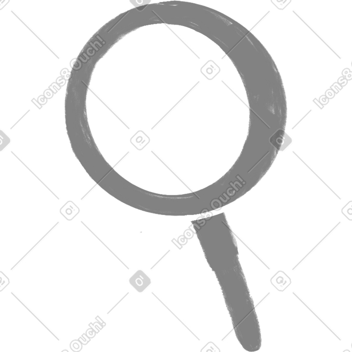 下载 Company 风格的 灰色放大镜 插画，支持 PNG、SVG 格式