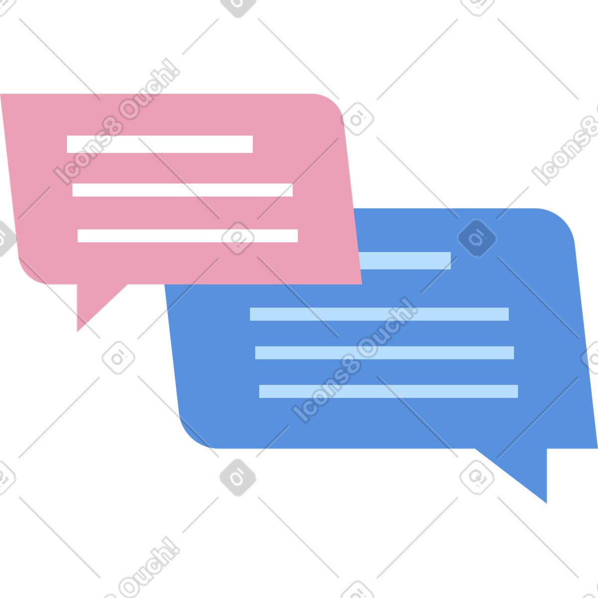 Ilustración Globos de texto en estilo Vector a descargar en PNG y SVG
