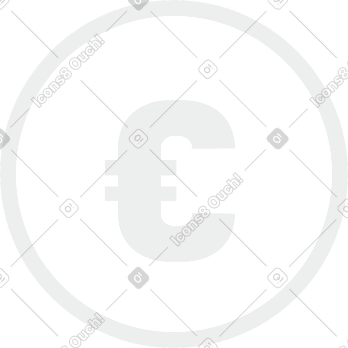 Euro illustrazione in stile Clip scarica in PNG, SVG