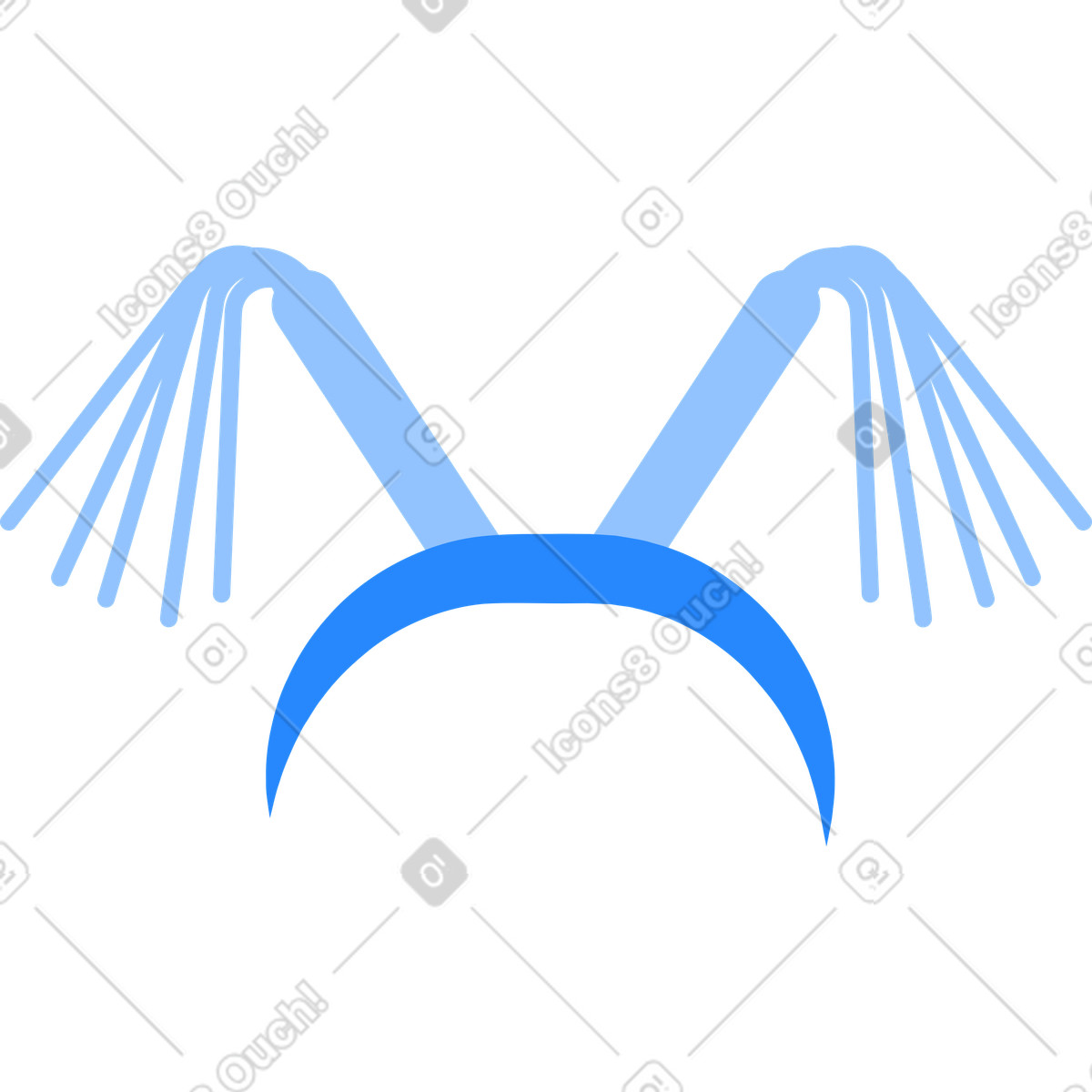Fascia per capelli illustrazione in stile Urban scarica in PNG, SVG