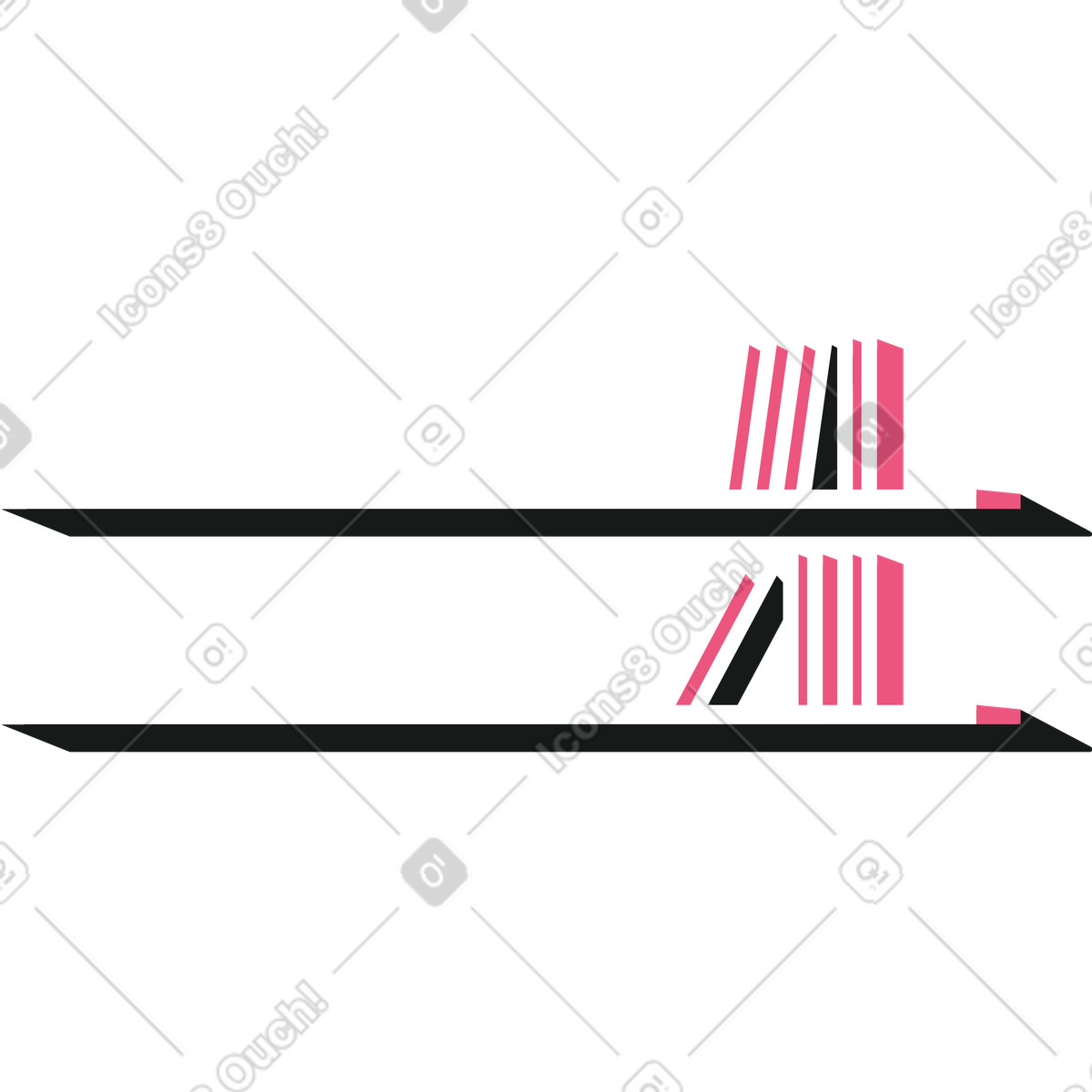Illustration Étagère à livres dans le style Lounge télécharger aux formats PNG, SVG