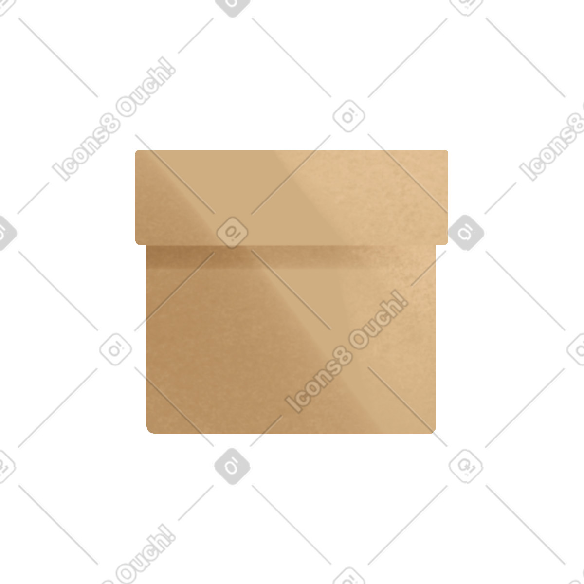Illustration Small cardboard box dans le style Shine à télécharger aux formats PNG, SVG