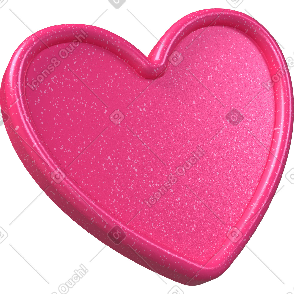 Heart icon, love and favorite symbol, social media like button illustration in 3D Boost style download in PNG, SVG