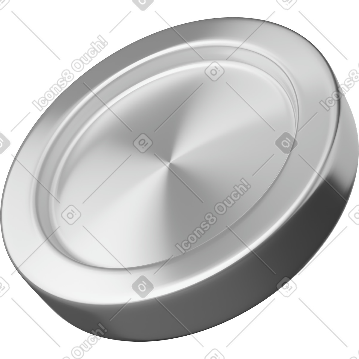 Ilustração de Coin blank metal token mockup for cryptocurrency and digital payment em no estilo 3D Plastic para baixar em PNG, SVG
