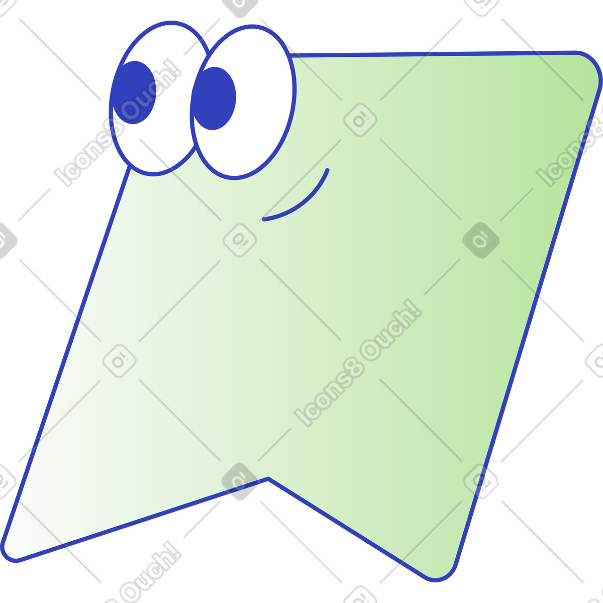 Bookmark icon illustration in Eyeful style download in PNG, SVG