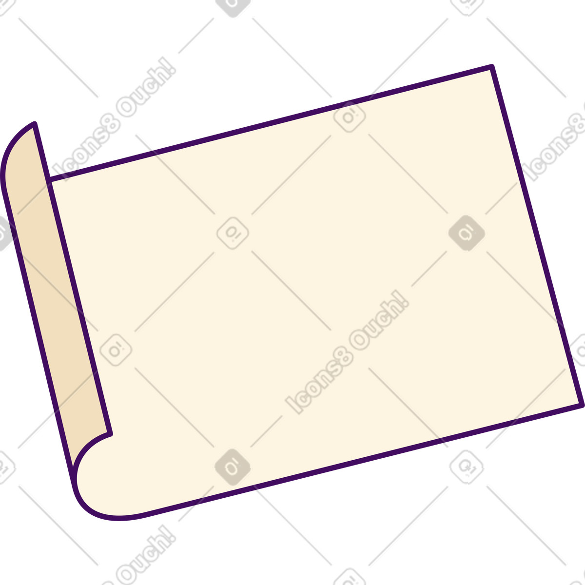 Papier-Illustration im Simplistic-Stil als Download in PNG, SVG