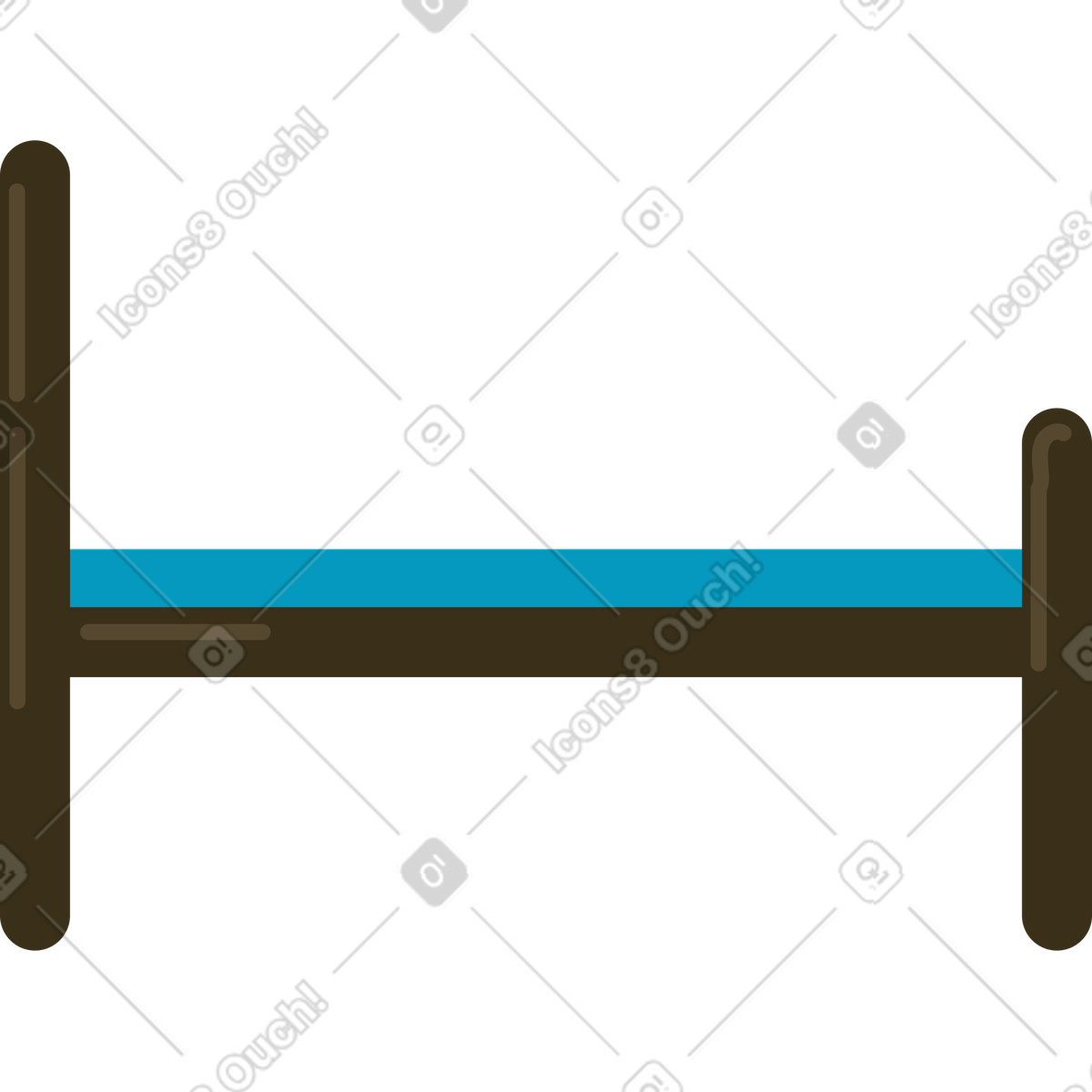 Ilustración Cama en estilo Arabica a descargar en PNG y SVG