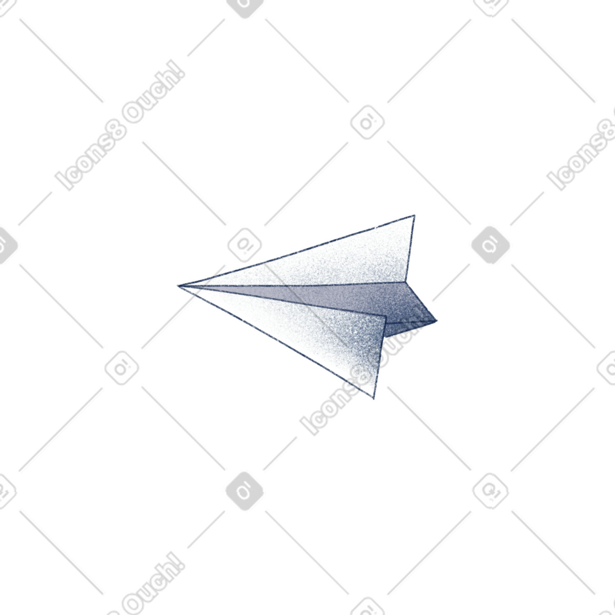 Haze スタイルの Paper plane のイラストをPNG、SVG形式でダウンロード