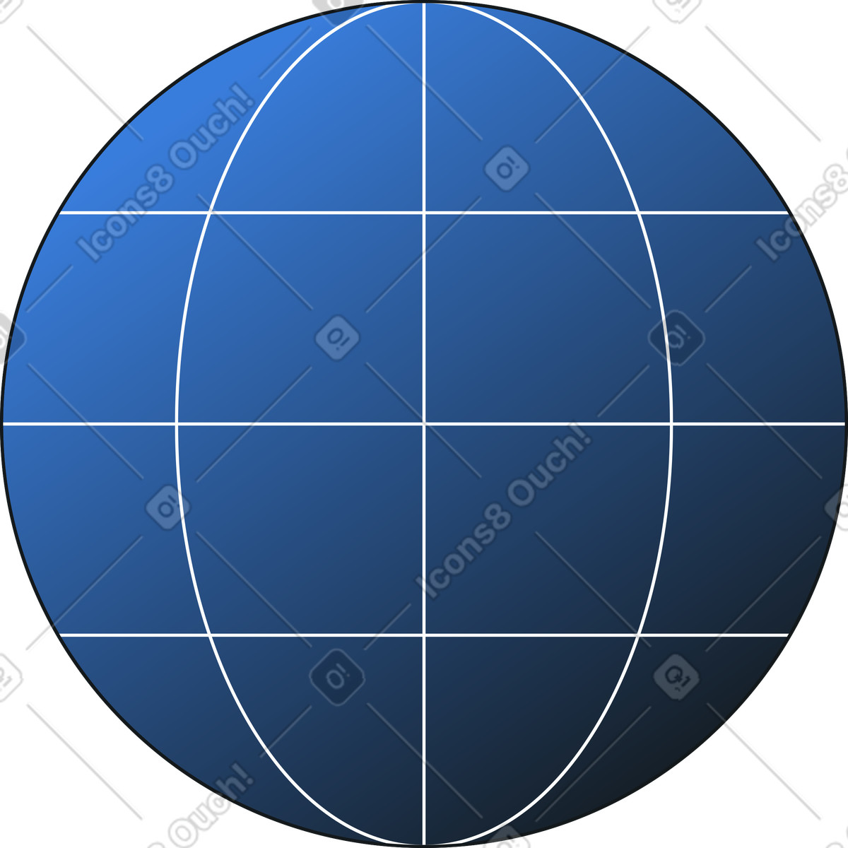 Illustration Planète web dans le style Midnight à télécharger aux formats PNG, SVG