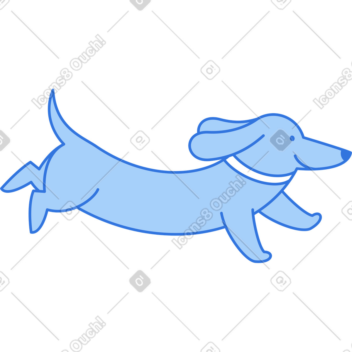 Ilustração de Bassê em no estilo Sky para baixar em PNG, SVG
