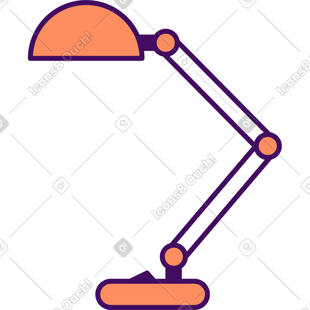 Lampada da scrivania illustrazione in stile Simplistic scarica in PNG, SVG