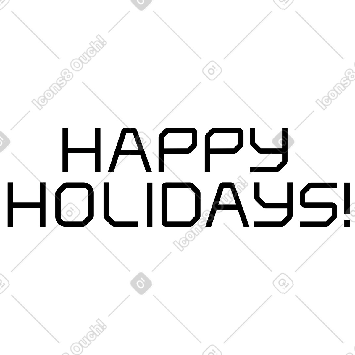 Illustration Lettrage joyeuses fêtes ! dans le style Space à télécharger aux formats PNG, SVG