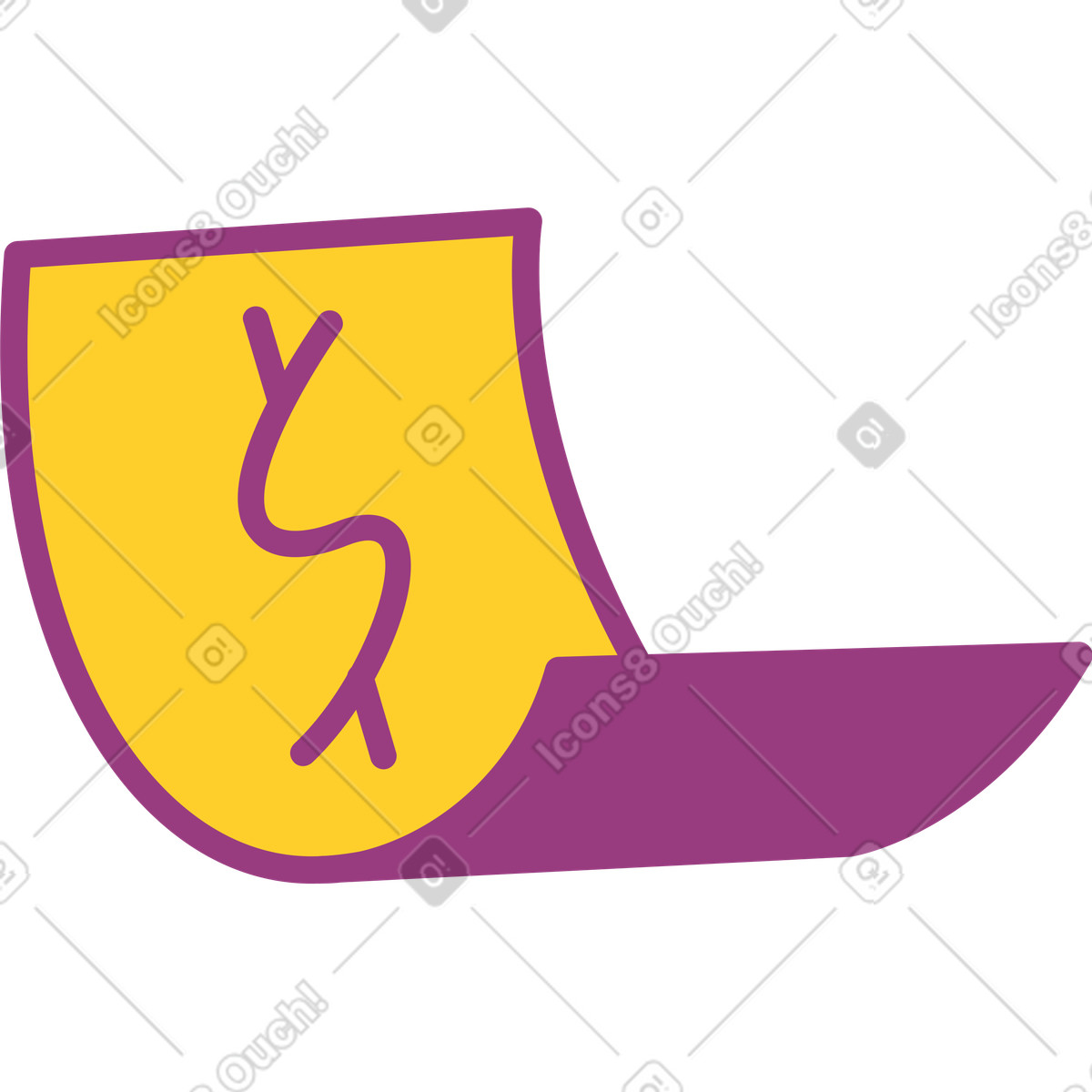 Fliegendes dollargeld-Illustration im Sammy-Stil als Download in PNG, SVG