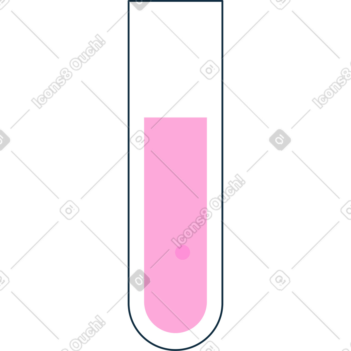 下载 Bubble gum 风格的 试管 插画，支持 PNG、SVG 格式