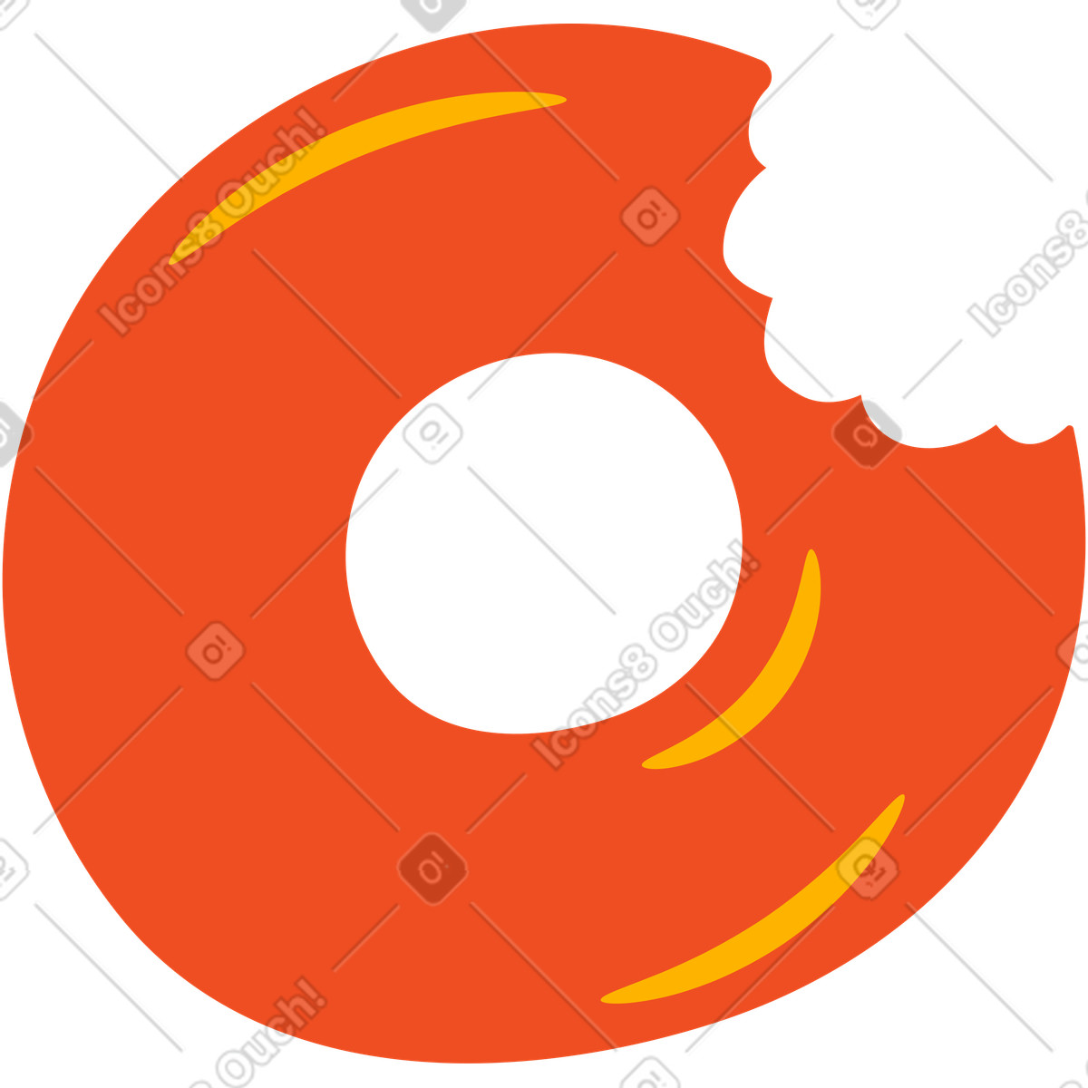 Illustration Donut dans le style Flame à télécharger aux formats PNG, SVG