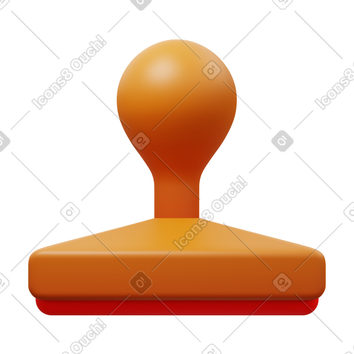3D Fluency スタイルの Rubber stamp のイラストをPNG、SVG形式でダウンロード