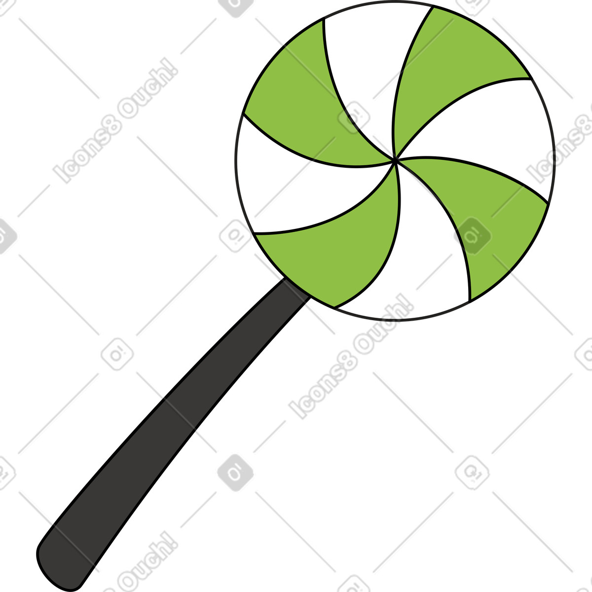 Candy illustration in Sitcom style download in PNG, SVG