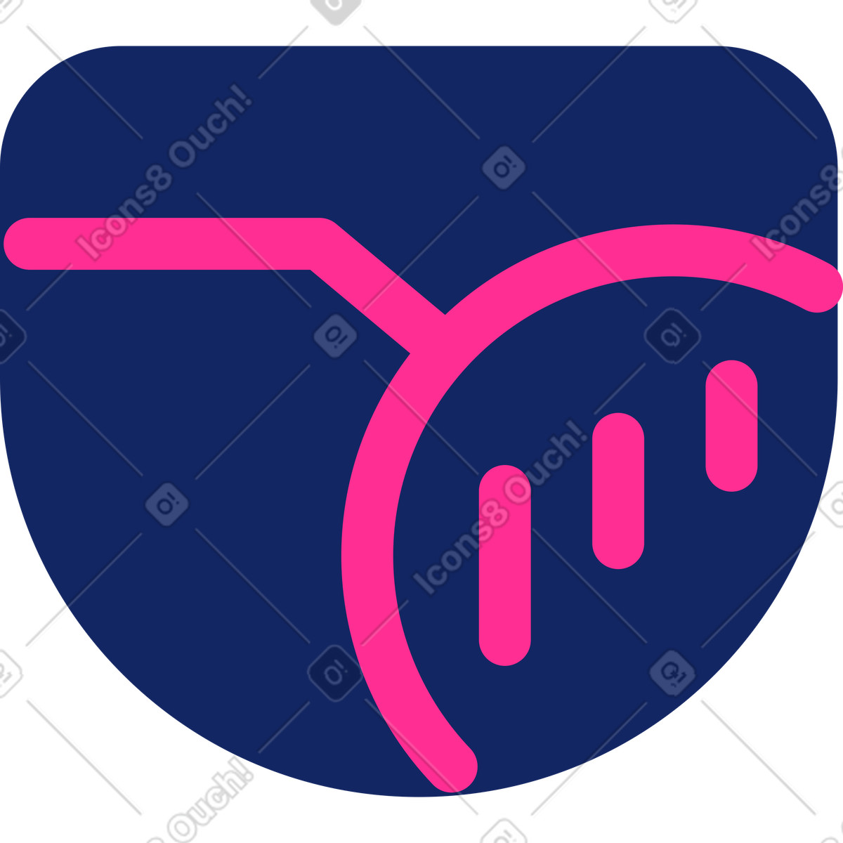 Vaso di fiori illustrazione in stile Cyborg scarica in PNG, SVG