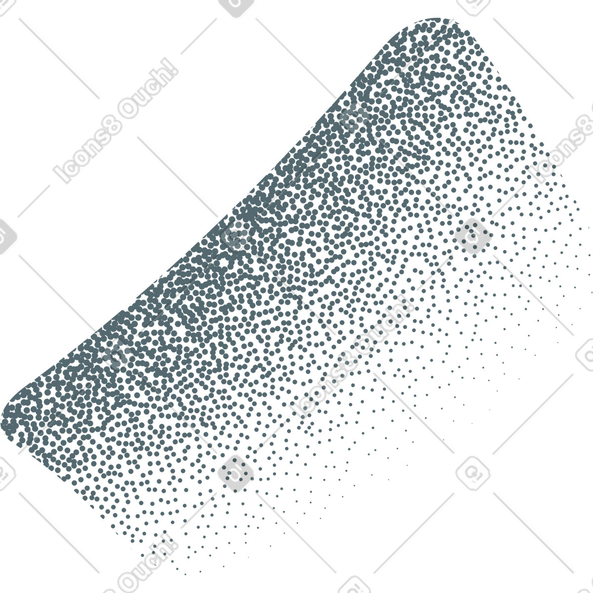 Halftone shape with grainy texture illustration in Grain style download in PNG, SVG
