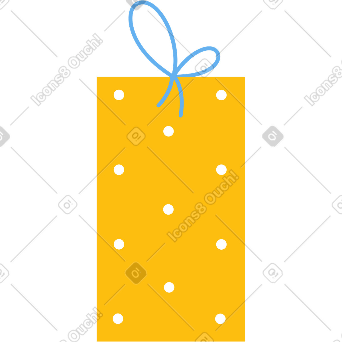 Gepunktetes gift-Illustration im Sammy-Stil als Download in PNG, SVG