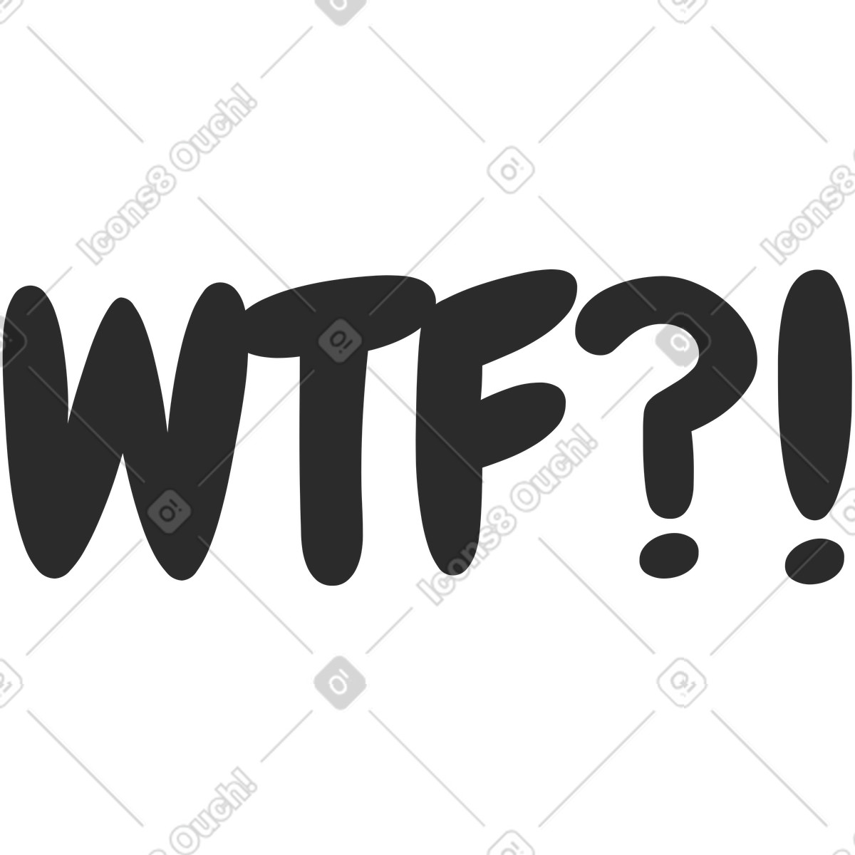 Wtf illustrazione in stile Marginalia scarica in PNG, SVG