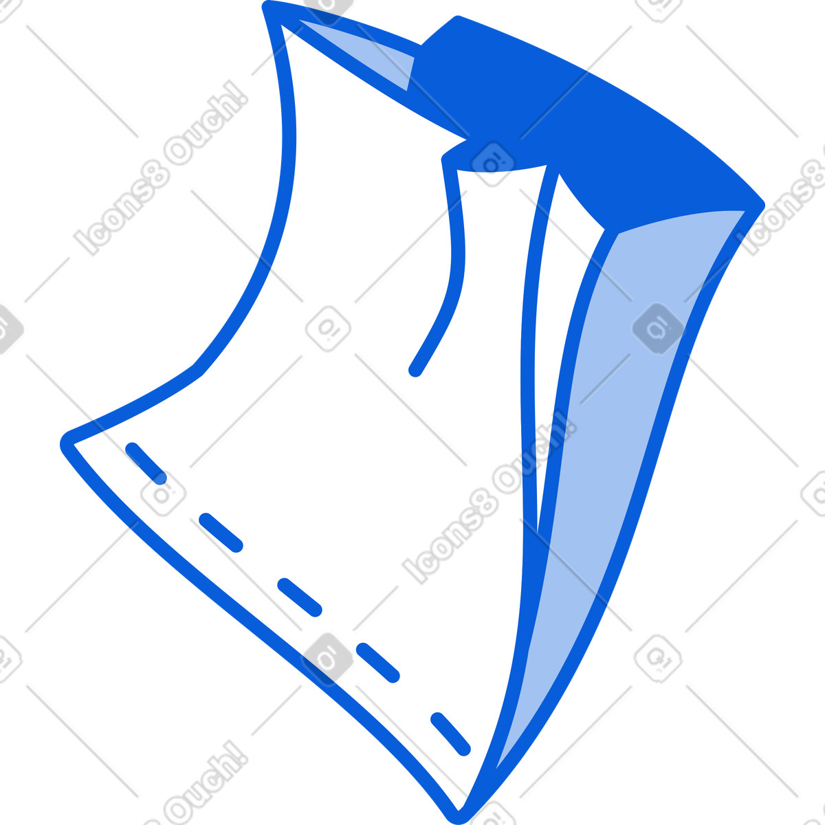 Ilustração de Saco papel em no estilo Handy Line para baixar em PNG, SVG