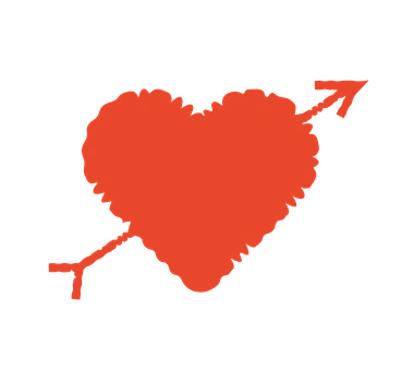 Heart with an arrow PNG, SVG