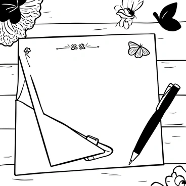 A set of Victorian stationery laid out on a wooden table. Each sheet of paper has intricate "delicate moth designs" placed elegantly in the corners. There are envelopes with matching moth patterns, neatly stacked beside the sheets. A vintage ink pen rests beside the stationery, poised as if ready for use. The background features subtle hints of floral elements, enhancing the Victorian theme.