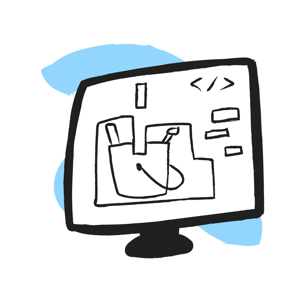 Sito web di costruzione illustrazione in stile Pixeltrue icons scarica in PNG, SVG