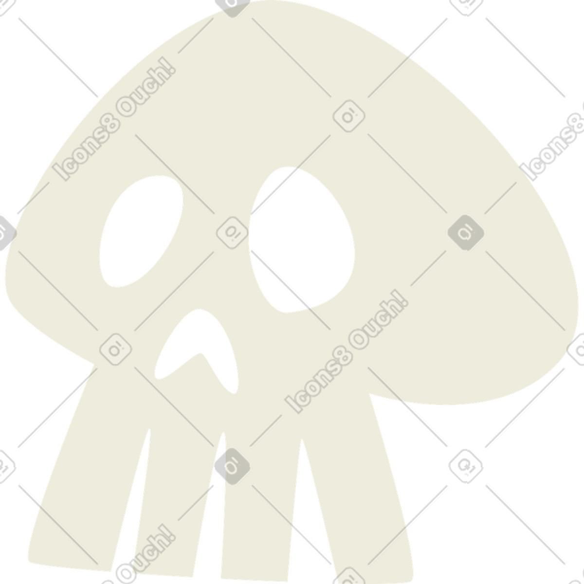 Illustration Crâne dans le style Social à télécharger aux formats PNG, SVG