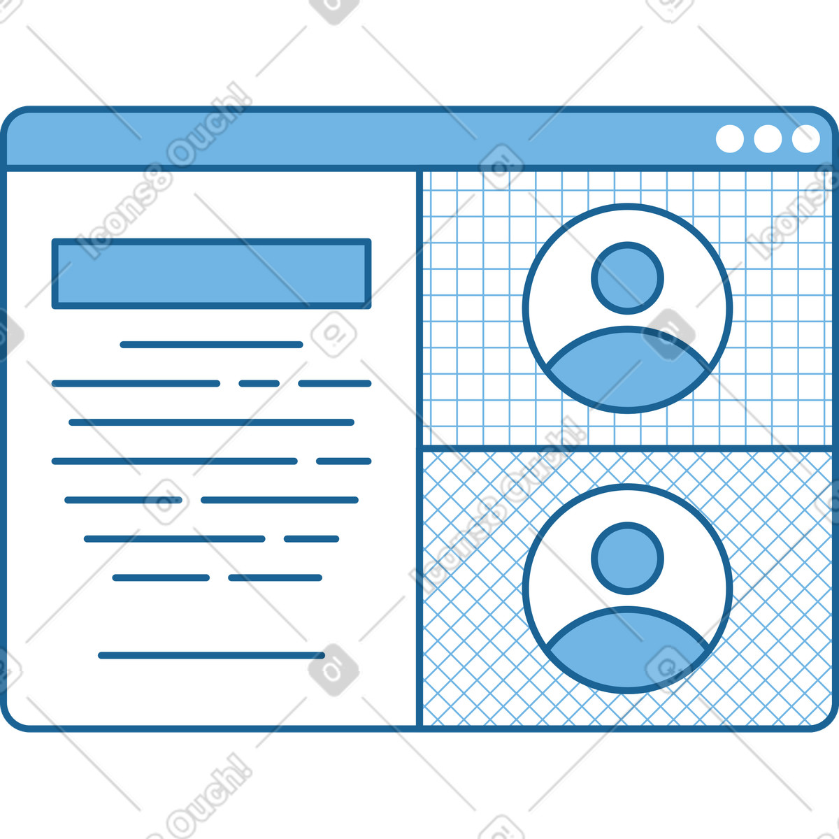 Window online learning platform illustration in PNG, SVG