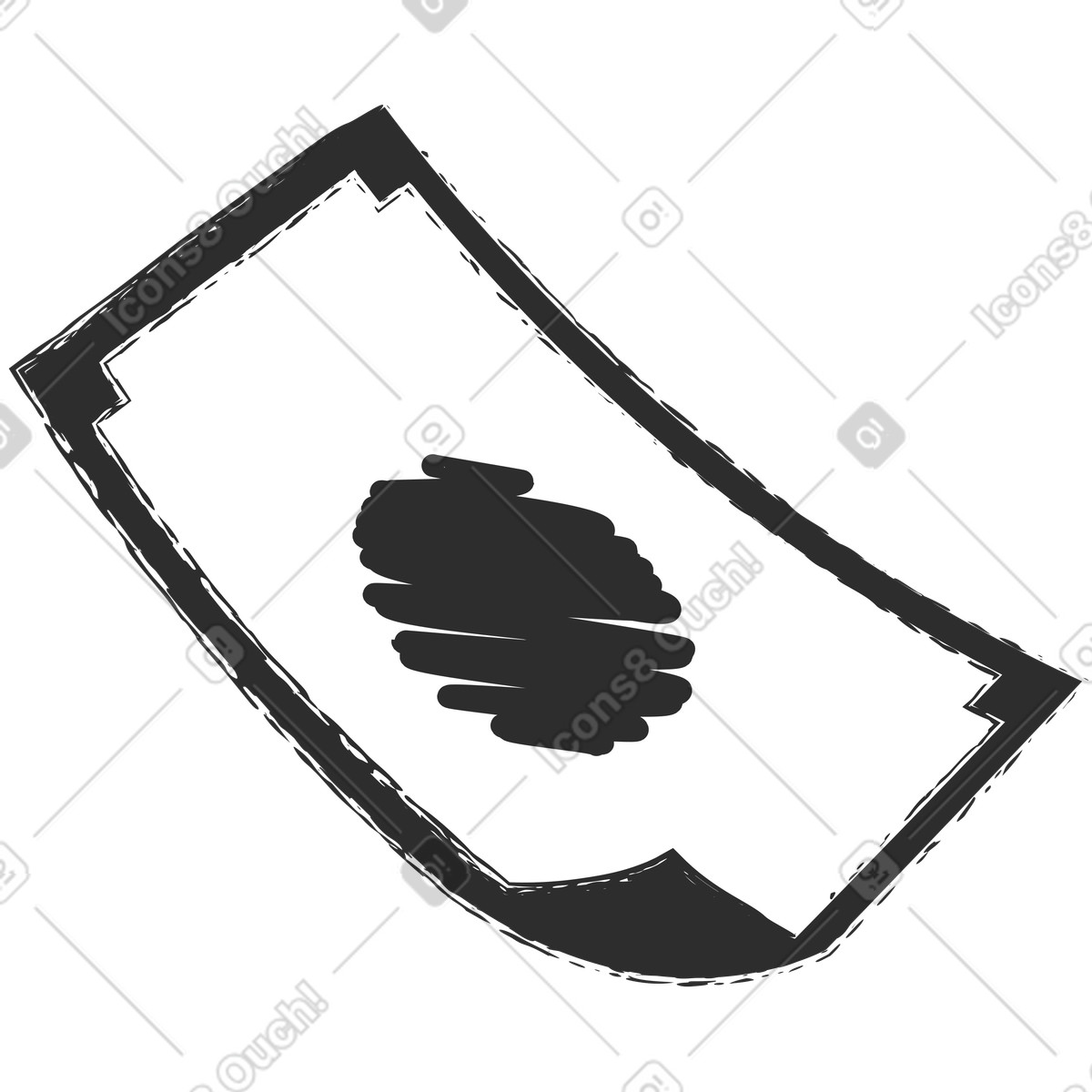 Graphite スタイルの Banknote のイラストをPNG、SVG形式でダウンロード