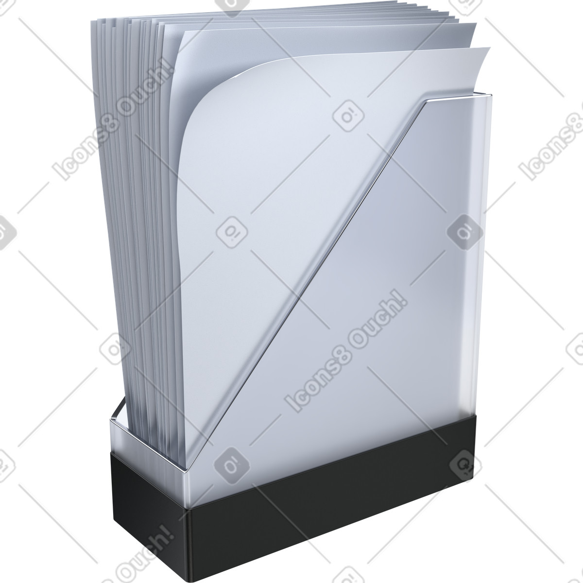 Document organizer, file storage, office management illustration in PNG, SVG